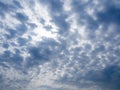 Fluffy clouds blue sky background Royalty Free Stock Photo