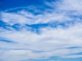 Fluffy clouds blue sky background Royalty Free Stock Photo