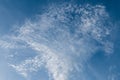 Fluffy clouds on a blue sky