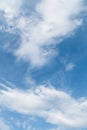 Fluffy clouds on a blue sky