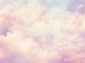 Fluffy clouds in pastel colors, abstract, ai generated