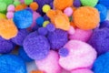 Fluffy colorful craft Pom Poms