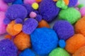 Fluffy colorful craft Pom Poms