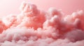 Fluffy cotton candy-inspired pink clouds with soft sparkles and dreamy background Royalty Free Stock Photo