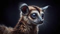 Fluffy Feline: AI Generated Illustration of a Cute Cat with Blue Eyes, Realistic Royalty Free Stock Photo