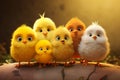 Fluffy Friends on the Easter Branch: A Delightful Gathering of F