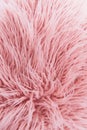 Fluffy fur with long pile pink Royalty Free Stock Photo