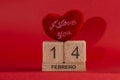 Valentine`s Day. February fourteen