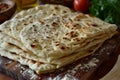 Fluffy Hot bread lavash. Generate Ai