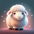 A fluffy and innocent lamb can evoke a sense of tenderness and purity, making it a heartwarming choice for a cute t-shirt design.