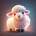 A fluffy and innocent lamb can evoke a sense of tenderness and purity, making it a heartwarming choice for a cute t-shirt design.