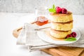 Fluffy Japan pancakes Royalty Free Stock Photo