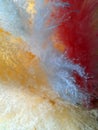 Fluffy multi-colored surface. Color fluffy background. colored fluff