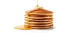 Fluffy Pancakes Melting Butter Syrup Royalty Free Stock Photo