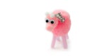 Fluffy pink pig Royalty Free Stock Photo