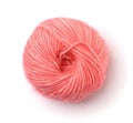 Fluffy pink yarn ball