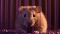 Fluffy rodent pets, cute and curious, looking generated by AI