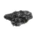 Fluffy skins carpets of wild animals on a white background 3D