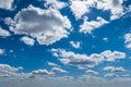 Fluffy sky clouds background