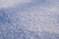 Fluffy snow closeup