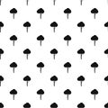 Fluffy tree pattern, simple style