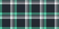 Fluffy vector seamless fabric, present texture plaid background. Indian pattern check textile tartan in dark and white colors