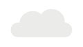 Fluffy White Cloud Icon for Clear Weather & Digital Use, vector design Generative AI Royalty Free Stock Photo