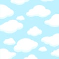 Fluffy White Clouds Royalty Free Stock Photo