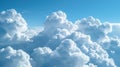 The Fluffy White Clouds.AI generated image Royalty Free Stock Photo