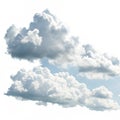 White clouds isolated on black background Royalty Free Stock Photo