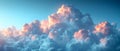 Concept Cloud Fluffy White Cotton Cloud Texture Resembling Cotton Candy Clouds in a Blue Sky Royalty Free Stock Photo