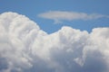 fluffy white cumulonimbus clouds and the blue sky in summer idea