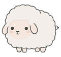 Fluffy winter lamb