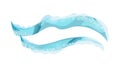 Fluid abstract blue ribbon, symbolizing cool motion and grace. vector design Generative AI Royalty Free Stock Photo
