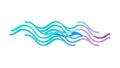 Fluid Abstract Waves Pattern, Serene Water Element, vector design Generative AI Royalty Free Stock Photo
