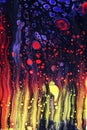 Fluid art abstract art background.