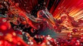 Fluid art background featuring swirling, vibrant colors in stunning macro detail