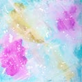 Whimsical sky in the fairy garden abstract art