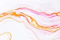 Fluid art texture. Abstract background with swirling paint effect. Liquid acrylic picture with trendy mixed paints. Can