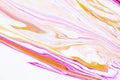 Fluid art texture. Backdrop with abstract swirling paint effect. Liquid acrylic artwork with flows and splashes. Mixed Royalty Free Stock Photo