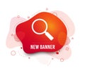 Magnifier glass sign icon. Zoom tool. Navigation. Vector