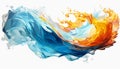 Fluid Beauty Unveiled Abstract Color Splashes Liquid Paint and Artful Watercolor Textures