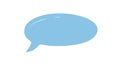 Fluid Blue Speech Bubble Sticker Royalty Free Stock Photo