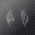 Fluid cigarette smoke on a dark background. Royalty Free Stock Photo
