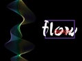 Fluid colorful texture on dark background. Flow shapes design. Liquid wave background. Abstract 3d flow shape. Fluid colors. Royalty Free Stock Photo