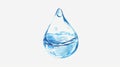 Fluid design element. Droplet, blob, waterdrop. Pure liquid dripping from a surface. Droplet, blob, waterdrop. Flat