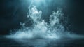 Fluid Fantasia: Mystical Mist and Swirling Smoke in Dark and Light Symphony - Abstract Dance of Fog and Light on Black Background Royalty Free Stock Photo