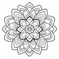 Fluid And Floral Mandala Coloring Pages For Adults