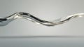 Flowing Liquid Metal Wave Abstract Background Royalty Free Stock Photo