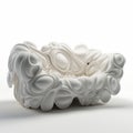 Fluid Formation: Ultra Detailed White Blob Chair